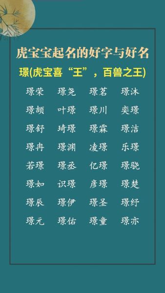 屬虎寶寶取名(有哪些獨(dú)特的創(chuàng)意名字可以參考)