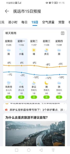 一周天氣預(yù)報(bào)15天(要備好雨具嗎)