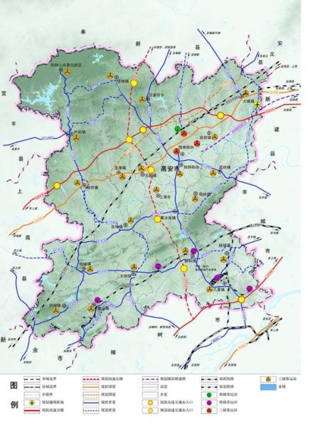 高安2023年新區(qū)規(guī)劃圖(你的家鄉(xiāng)會(huì)發(fā)生哪些變化)