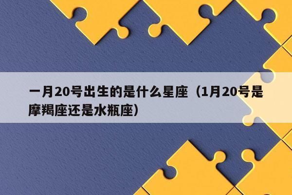 一月份是什么星座陽(yáng)歷( 陽(yáng)歷1月20號(hào)之前出生是摩羯座還是水瓶座)