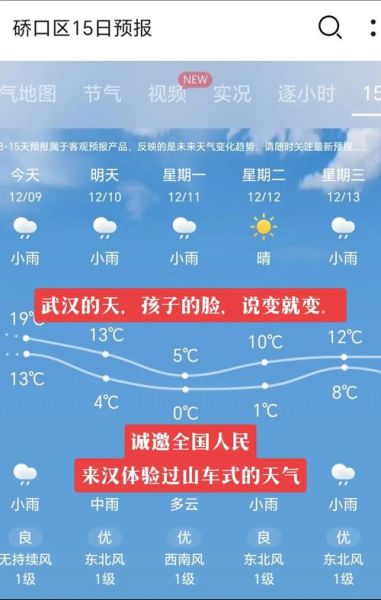 武漢今日天氣預(yù)報(bào)(出門(mén)要不要帶傘呢)